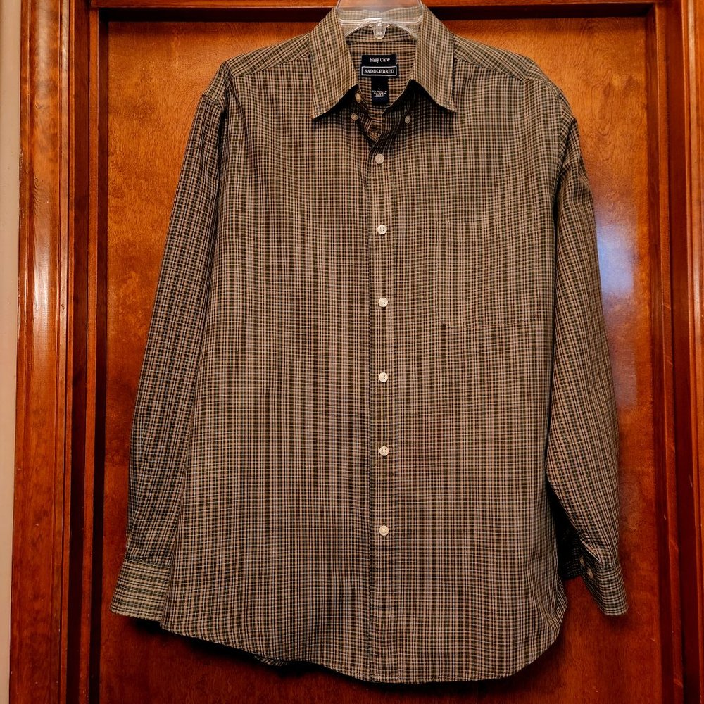 Saddlebred Easy Care Long Sleeve Plaid Shirt - SzL